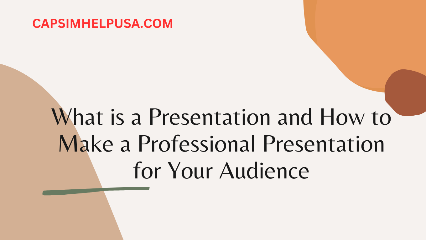 What is a Presentation and How to Make a Professional Presentation for Your Audience